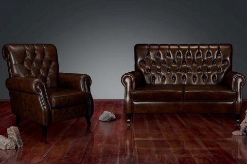 Классические офисные диваны — в интерьере
