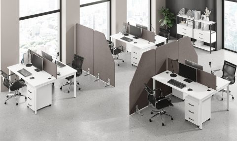 Экран для бенч-систем тканевый Everprof EVO Acoustic 1180х22x455 — в интерьере
