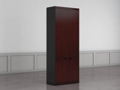 Шкаф MU90U с деревянными дверками / TA05/Kronospan 0190РЕ чёрный 900*400*2200 (без боковых панелей) MUX LIGHT. Финальная цена