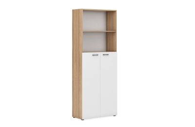 Шкаф для документов ( низ средние фасады, верх открытый) 800х2050 ECOSTYLE