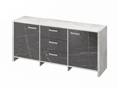 Тумба трехсекционная FI-13-01.G. Фурнитура INOX