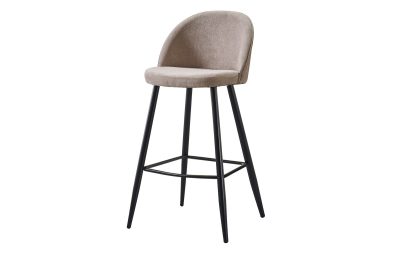 Барный стул 373B dark beige/black