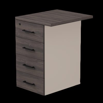 Тумба приставная Everprof EVO (ЭВО) с топом 510х600x755 Кашемир/Дуб Пасадена