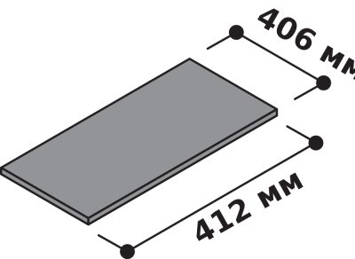 Дополнительная полка для шкафа 40.6x41.2 см