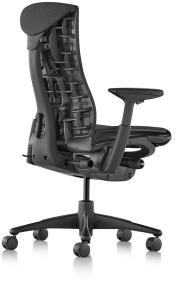 Кресло эргономичное Herman Miller Embody черный крестов. алюминий