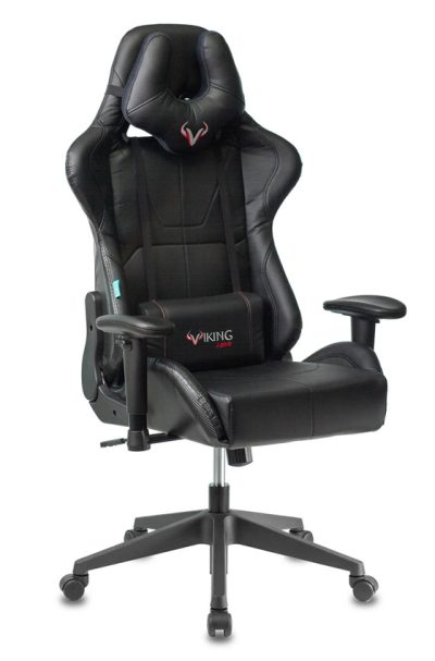 Кресло игровое Zombie Viking 5 Aero черный экокожа с подголов. крестов. пластик