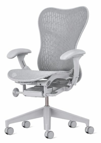 Кресло эргономичное Herman Miller Mirra 2 светло-серый сетка крестов. пластик пластик светло-серый