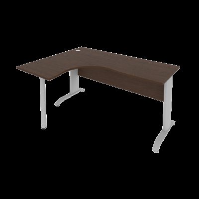 Стол криволинейный письменный левый на металлокаркасе (1600х1200х755) Riva