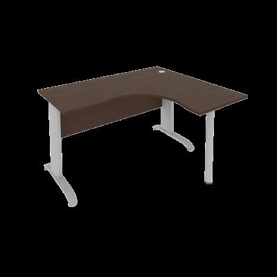 Стол криволинейный письменный правый на металлокаркасе (1400х1200х755) Riva