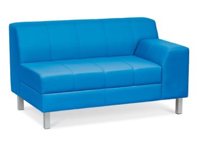 Секция двухместная FL2L-1 с левым подлокотником (1270х770х750) Мягкая мебель серии Флагман