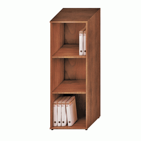 Шкаф средний узкий открытый (47x46x136) Престиж