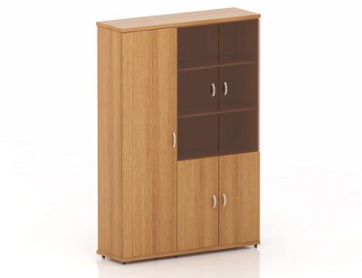 КЭ69 Шкаф высокий (КЭ24+КЭ17+КЭ28+КЭ22*2+КЭ36*2+ФС03*2) (1404*424*2066) Эталон