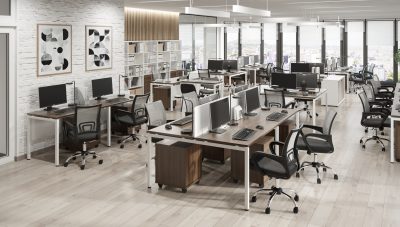 Стол рабочий Steel 11120+11101на металлокаркасе