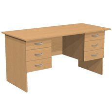 Стол учительский с 6 ящиками С2Т3