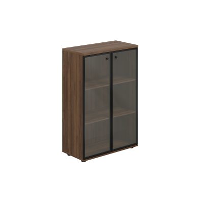 Шкаф средний 800х400х1200 со стеклом, з.ст HDF