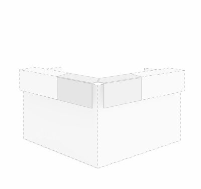 ФЭКТОРИ/FACTORY Топ угловой БЕЛОЕ СТЕК