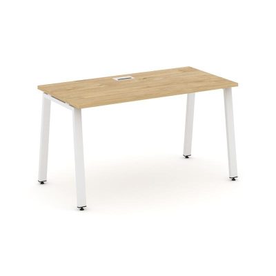 Стайл Проджект Стол письменный SN-6A.SP-005 Тиквуд Светлый/Металл Белый 1780*600*750