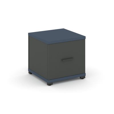 Концепт Тумба приставная 1 распаш. фасад CN.TUP-004 A Звездный Сапфир/Антрацит NEW/Металл Антрацит 4