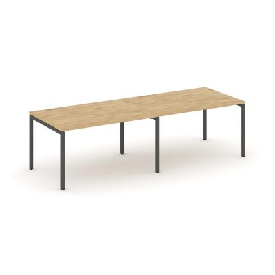 Стайл Проджект Стол переговорный SN-4P.SPRG-014.3 Тиквуд Светлый/Металл Антрацит 3160*980*750