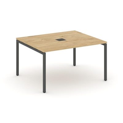 Стайл Проджект Стол переговорный SN-4P.SPRG-032 Тиквуд Светлый/Металл Антрацит 1180*1180*750