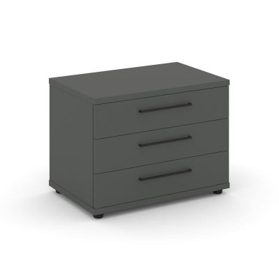 Рифт Тумба опорная/приставная RF.TOP-022 Антрацит NEW/Черный Ручки 700*450*523