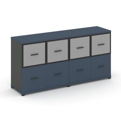 Концепт Шкаф 2 широкие секции, 2 нишии CN.STS-222 RMB A Звездный Сапфир/Антрацит NEW/Металл Антрацит