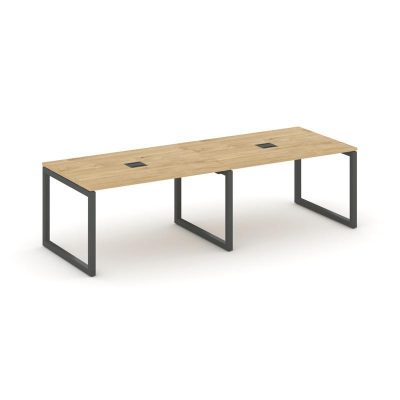 Стайл Проджект Стол переговорный SN-5O.SPRG-013 Тиквуд Светлый/Металл Антрацит 2760*980*750