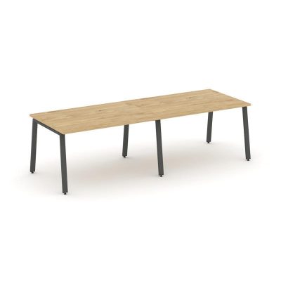 Стайл Проджект Стол переговорный SN-6A.SPRG-011.3 Тиквуд Светлый/Металл Антрацит 1960*980*750