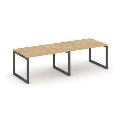 Стайл Проджект Стол переговорный SN-5O.SPRG-014.3 Тиквуд Светлый/Металл Антрацит 3160*980*750