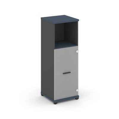 Концепт Шкаф 1 узкая секция, 3 ниши CN.STU.E-313 SM A Звездный Сапфир/Антрацит NEW/Металл Антрацит/С