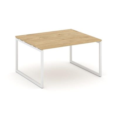Стайл Проджект Стол переговорный SN-4O.SPRG-032.3 Тиквуд Светлый/Металл Белый 1180*1180*750
