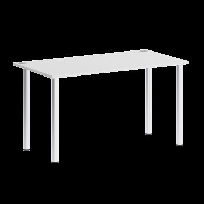 Хоум Офис Стол письменный VR.SP-3-138 Белый Бриллиант/Хром 1380*720*750