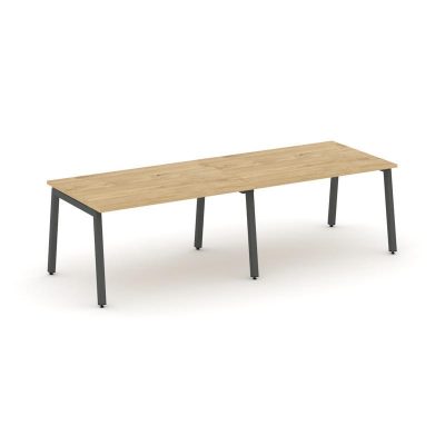 Стайл Проджект Стол переговорный SN-5A.SPRG-014.3 Тиквуд Светлый/Металл Антрацит 3160*980*750