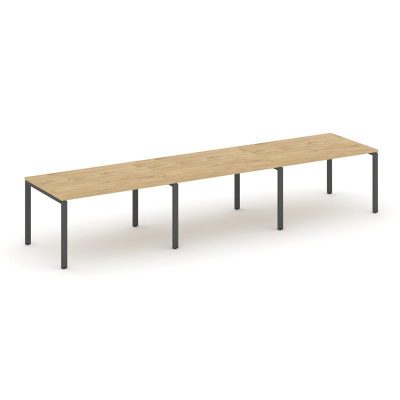Стайл Проджект Стол переговорный SN-6P.SPRG-023.3 Тиквуд Светлый/Металл Антрацит 4140*980*750