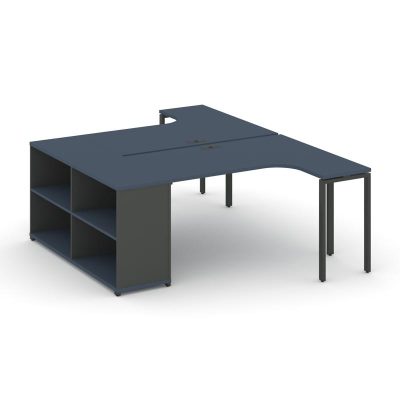 Концепт Рабочая станция с опорным стеллажом CN.DSA-201 Звездный Сапфир/Антрацит NEW/Металл Антрацит