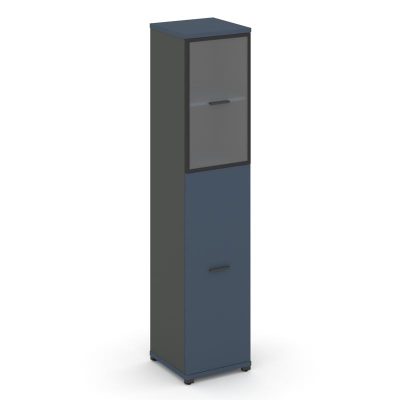Концепт Шкаф 1 узкая секция, 5 ниш CN.STU.E-515 RPB A Звездный Сапфир/Антрацит NEW/Металл Антрацит/П