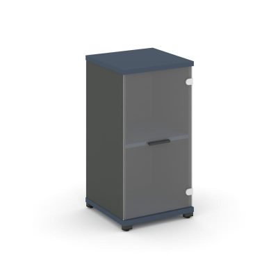Концепт Шкаф 1 узкая секция, 2 ниши CN.STU.E-213 SP A Звездный Сапфир/Антрацит NEW/Металл Антрацит/П
