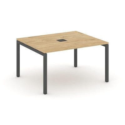 Стайл Проджект Стол переговорный SN-5P.SPRG-032 Тиквуд Светлый/Металл Антрацит 1180*1180*750