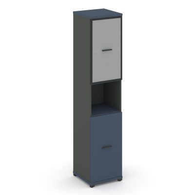 Концепт Шкаф 1 узкая секция, 5 ниш CN.STU.E-513 RMB A Звездный Сапфир/Антрацит NEW/Металл Антрацит/С