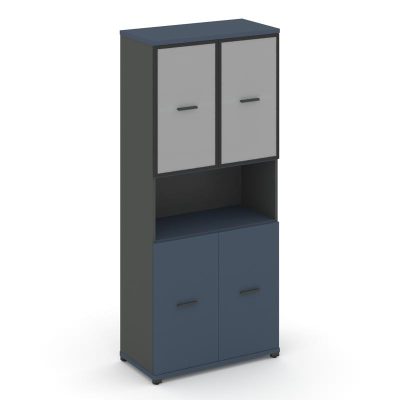 Концепт Шкаф 1 широкая секция, 5 ниш CN.STS.E-513 RMB A Звездный Сапфир/Антрацит NEW/Металл Антрацит
