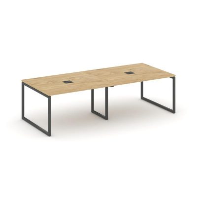 Стайл Проджект Стол переговорный SN-4O.SPRG-042 Тиквуд Светлый/Металл Антрацит 2360*1180*750