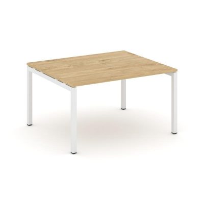 Стайл Проджект Стол переговорный SN-5P.SPRG-032.3 Тиквуд Светлый/Металл Белый 1180*1180*750