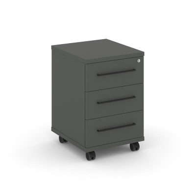 Рифт Тумба мобильная усиленная RF.TM-002 Антрацит NEW/Черный Ручки 416*460*615