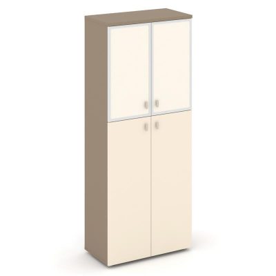 Эстетика Шкаф высокий широкий ES.ST-1.7R I Латте/Сатин/Лакобель ivory 800*420*1977