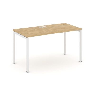 Стайл Проджект Стол письменный SN-4P.SP-012 Тиквуд Светлый/Металл Белый 1180*700*750
