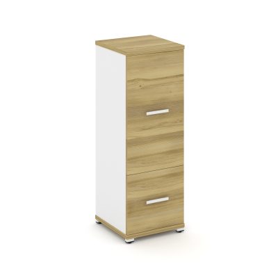 Концепт Шкаф 1 узкая секция, 3 ниши CN.STU-312 W Дуб Винченцо/Белый Бриллиант/Металл Белый 420*420*1