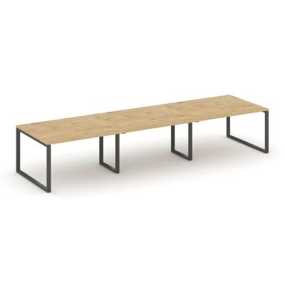 Стайл Проджект Стол переговорный SN-6O.SPRG-053.3 Тиквуд Светлый/Металл Антрацит 4140*1180*750