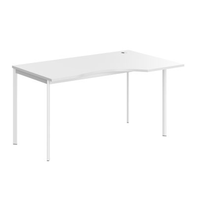 Стол эргономичный СА-2S(Пр) Белый/Белый 1400х900х755. IMAGO-S