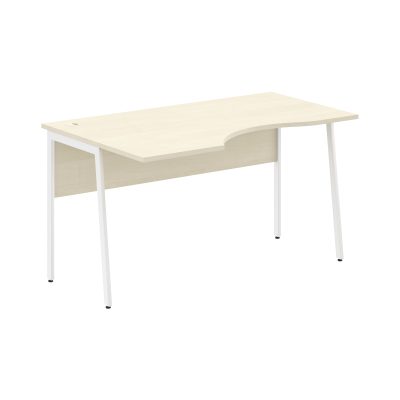 Стол прямой СА-2P(Л) Клен*/Белый 1400х900х755 IMAGO PLUS