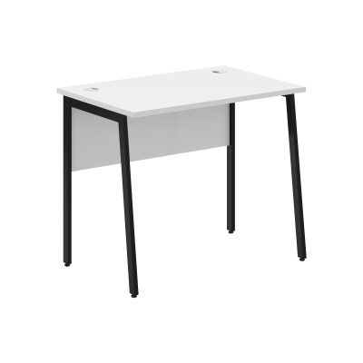 Стол прямой СП-1.1P Белый/Черный 900х608х755 IMAGO PLUS